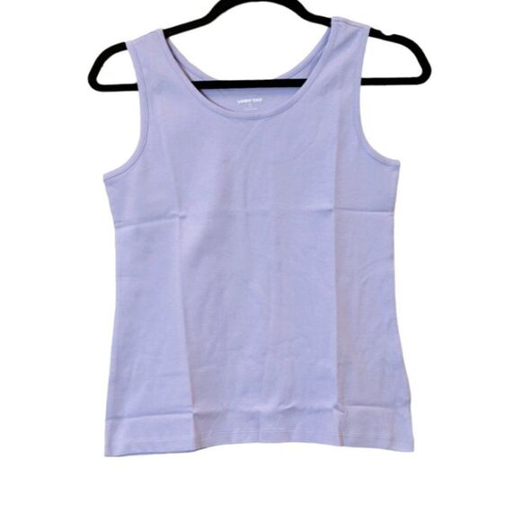 Lands' End Womens Size Medium Lavender Sleeveless Round Neck Pullover Tank Top - Picture 1 of 8